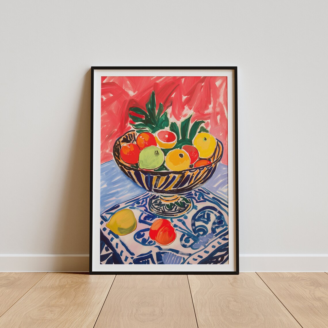 Henri Matisse Style Fruit Bowl Fauvist Still Life Vibrant Poster - Image 5