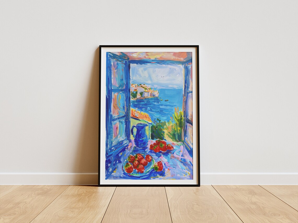 Matisse Open Window Strawberries, Fauvism Art Print - Image 5