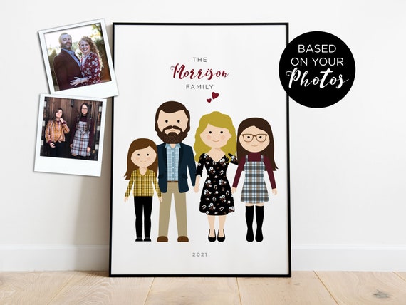 Custom Portrait Of Couple Custom Couple Illustration Personalized Portrait Family Illustration With Pets Wedding Gift Wedding Portrait