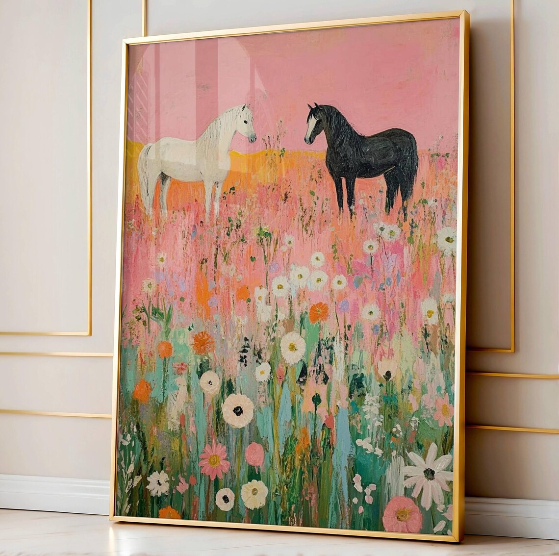 Pink Cowgirls Cowgirl Print, Vintage Boho Poster