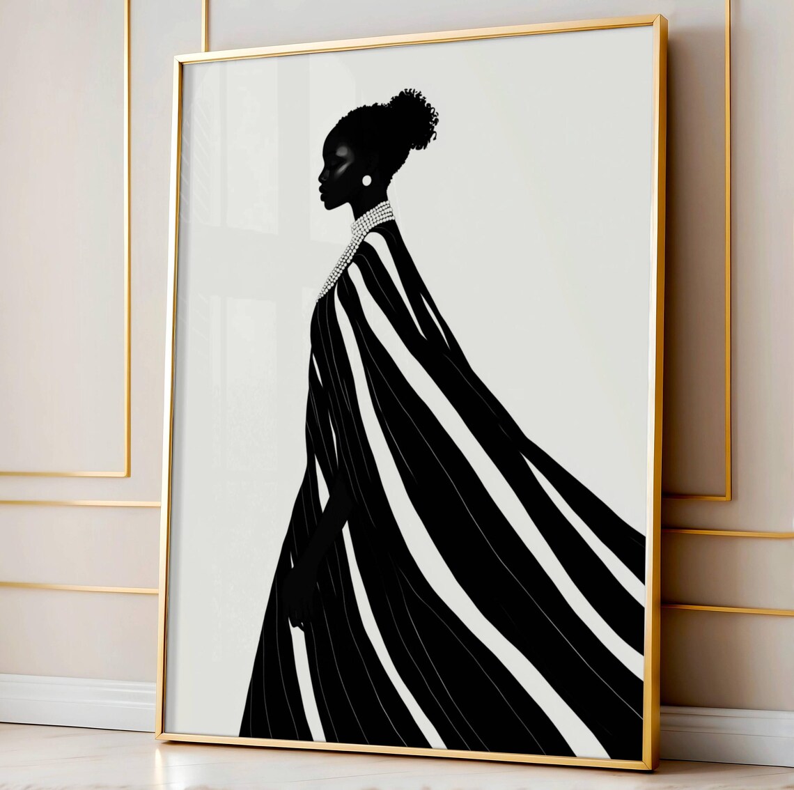 Afrocentric Abstract African Woman Art Print