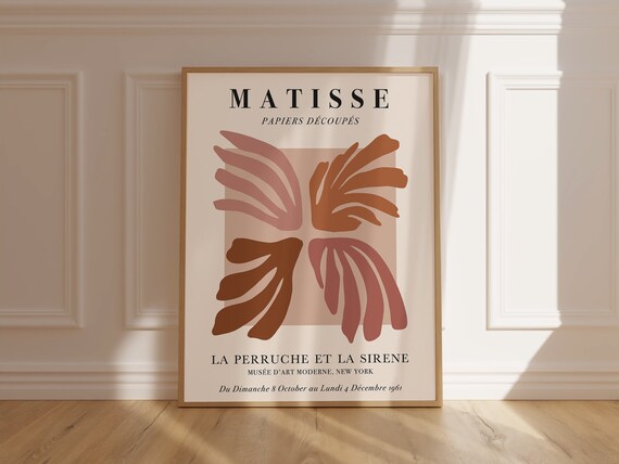 Matisse La Perruche Et La Sirene 1961 New York Exhibit Art Poster