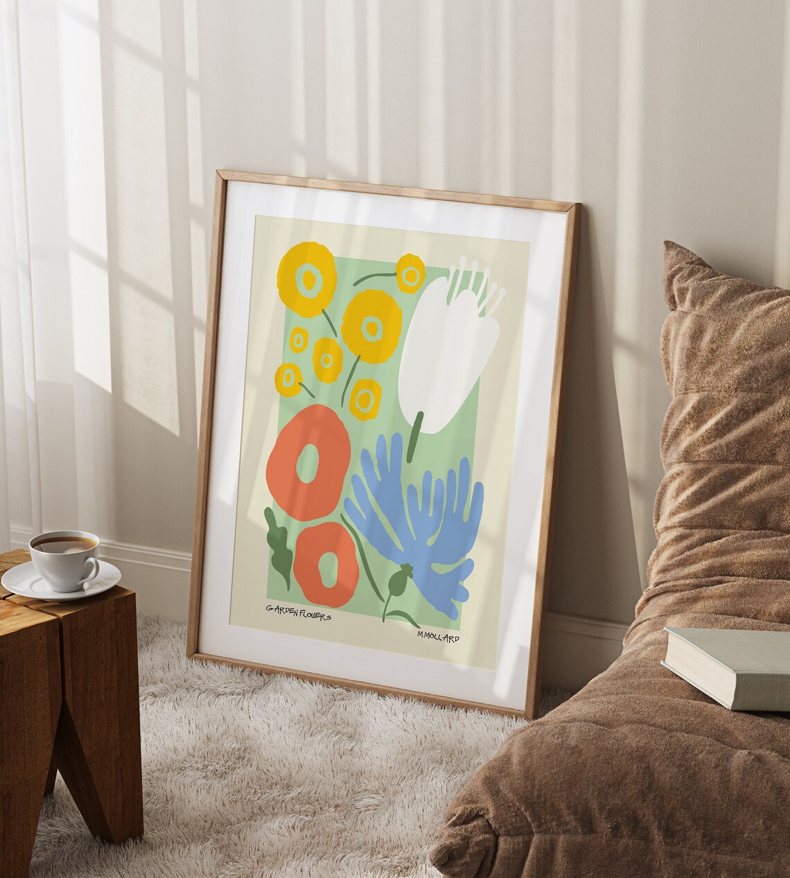 Garden Flowers Colorful Matisse Style Floral Decorative Art Poster - Image 2