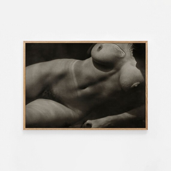 Underwater Black And White Artistic Nude Figure Fine Art Poster