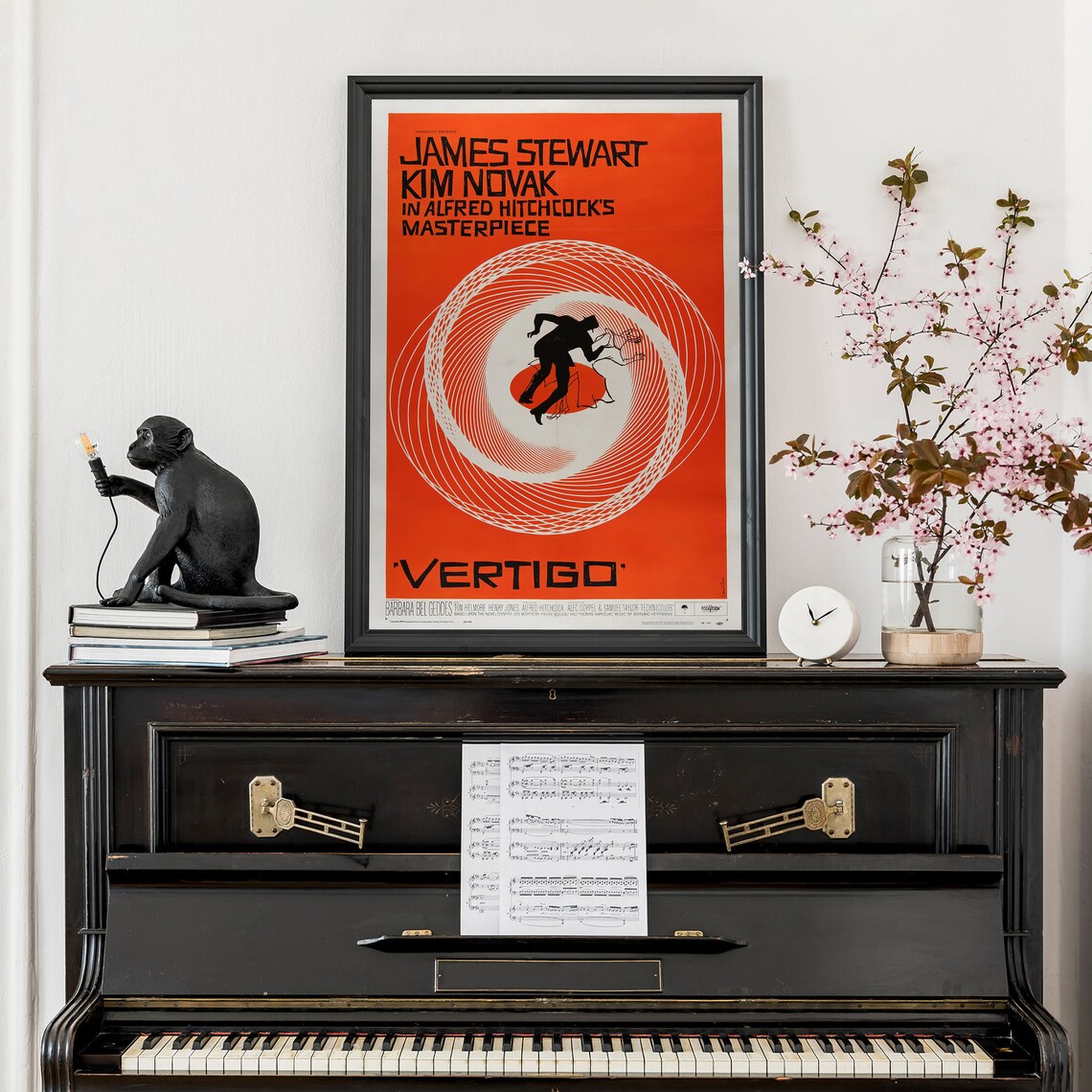 Vintage Vertigo Movie Poster Retro Film Poster Alfred Hitchcock Movie Wall Art Cool Home Decor - Image 2