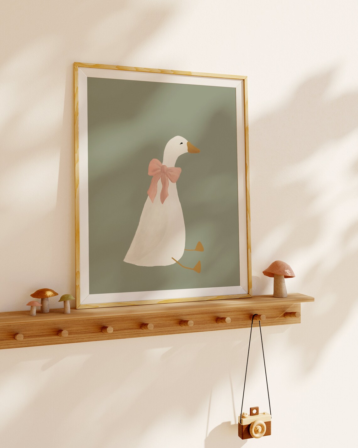 Silly Goose Poster, Sage Green Nursery Decor - Image 2