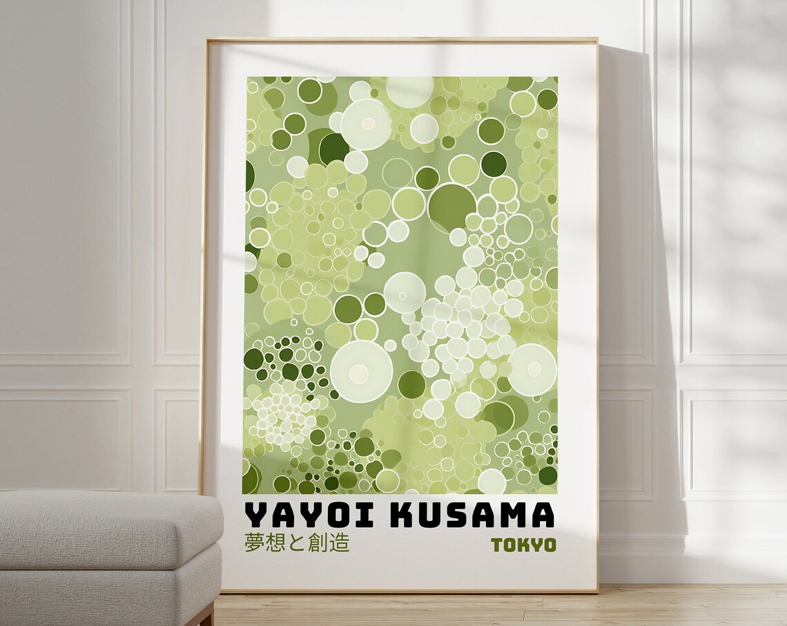 Yayoi Kusama Abstract Japanese Wall Art Poster
