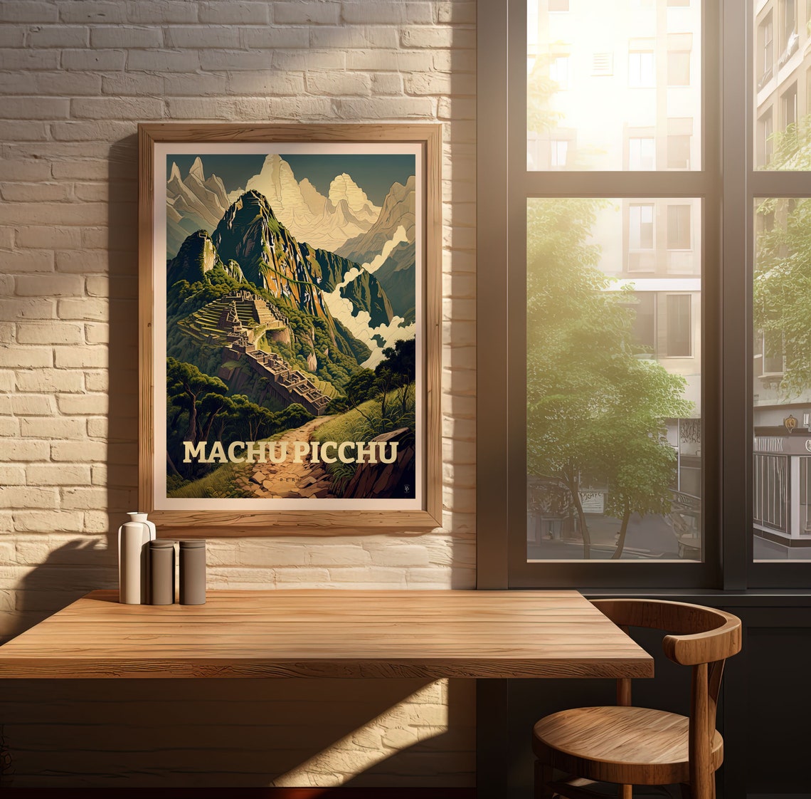 Machu Picchu Peru Ancient Inca Citadel Andes Mountain Travel Poster - Image 2