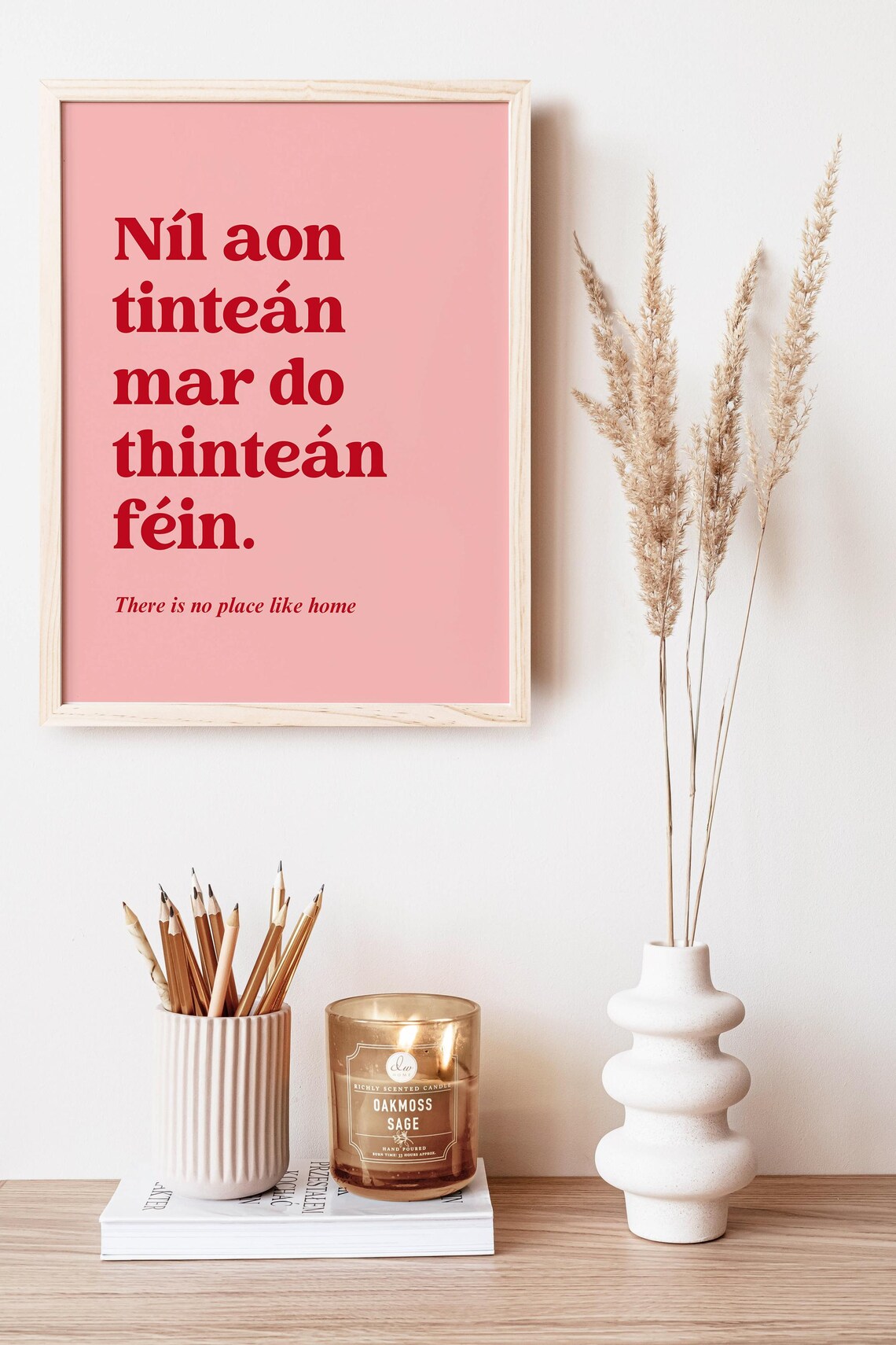 There's No Place Like Home Ireland Print, Gaeilge Poster - Image 6