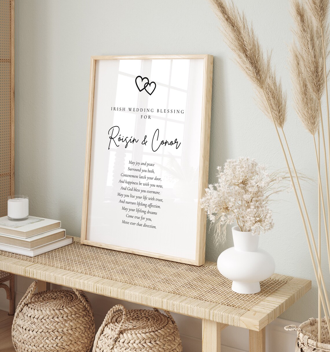Irish Wedding Blessing Personalized Marriage Gift Print - Image 4