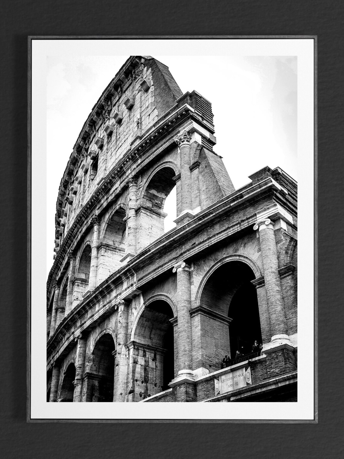 Colosseum Rome Black And White Travel Poster - Image 5