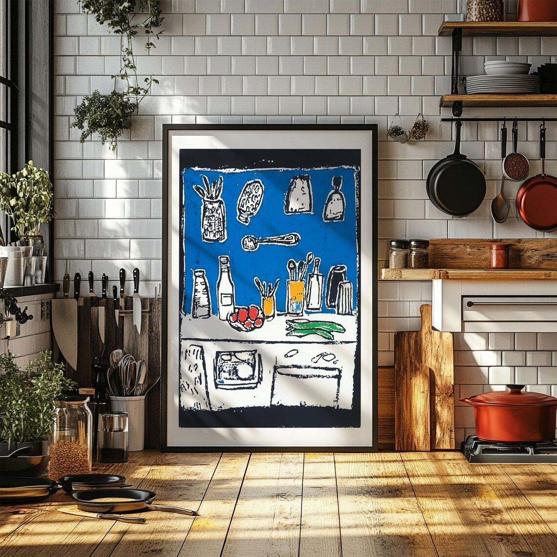 Contemporary Kitchen Retro Diner Poster, Bistro Dining - Image 3