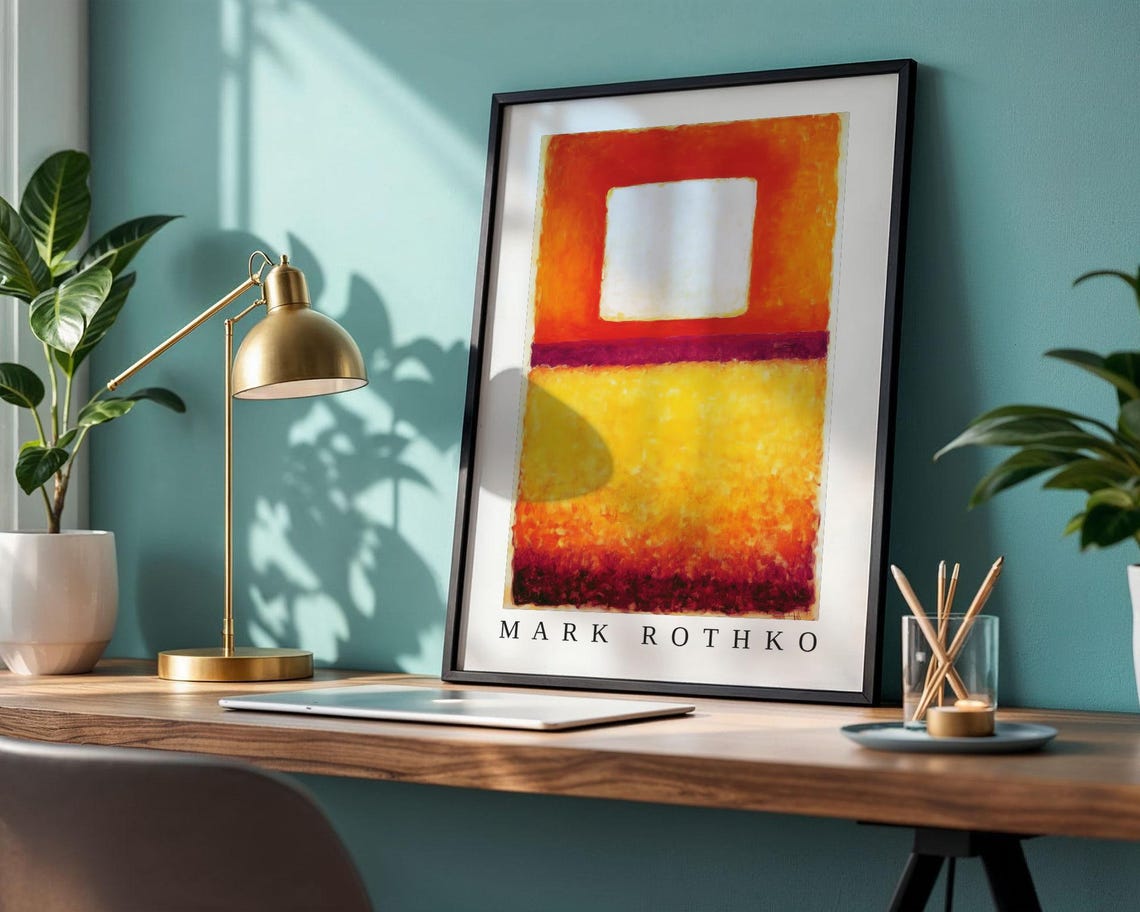 Mark Rothko Poster Abstract Expressionism Color Field Print Mark Rothko Print Modern Abstract Museum Poster Modern Wall Decor - Image 2