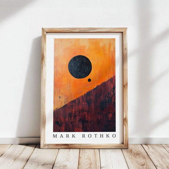 Mark Rothko Poster Abstract Expressionism Color Field Print Mark Rothko Print Modern Abstract Museum Poster Modern Wall Decor