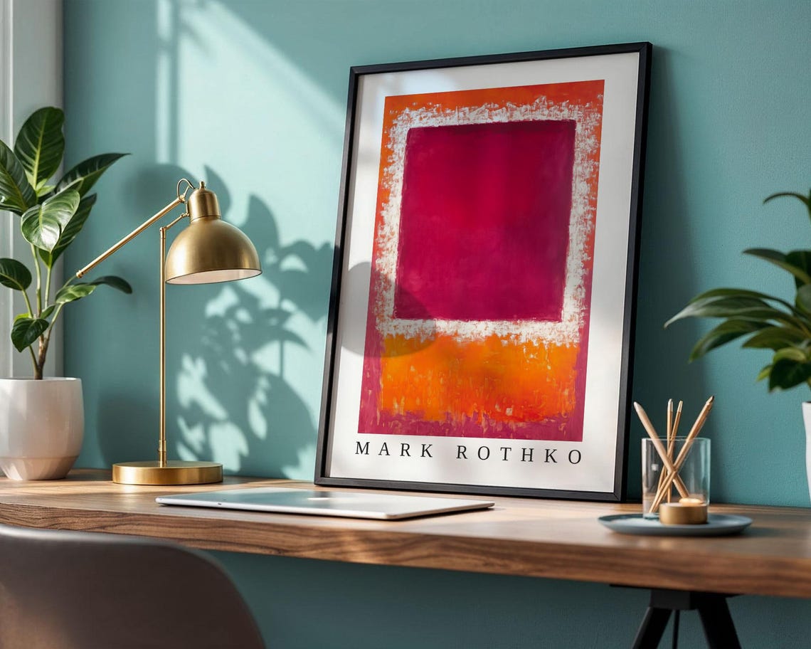 Mark Rothko Poster Abstract Expressionism Color Field Print Mark Rothko Print Modern Abstract Museum Poster Modern Wall Decor - Image 2