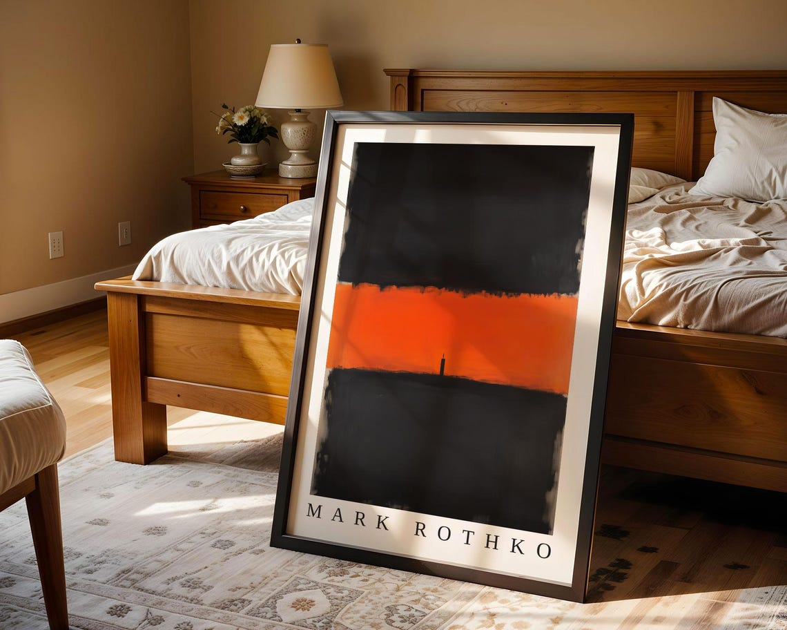 Mark Rothko Poster Abstract Expressionism Color Field Print Mark Rothko Print Modern Abstract Museum Poster Modern Wall Decor - Image 4