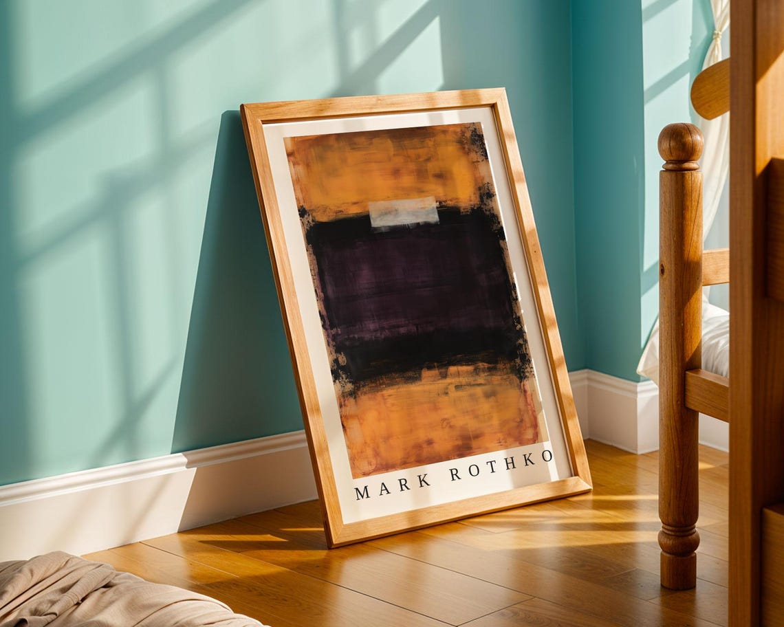 Mark Rothko Poster Abstract Expressionism Color Field Print Mark Rothko Print Modern Abstract Museum Poster Modern Wall Decor - Image 3