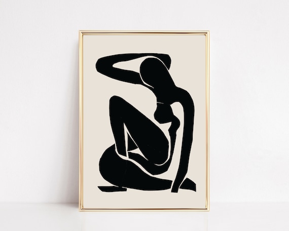 Black Matisse Art Print, Eclectic Vintage Decor