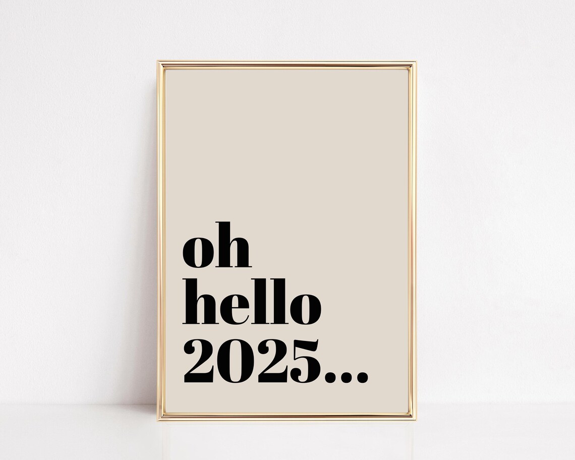 New Years Eve Decor, 2025 Celebration Art Print