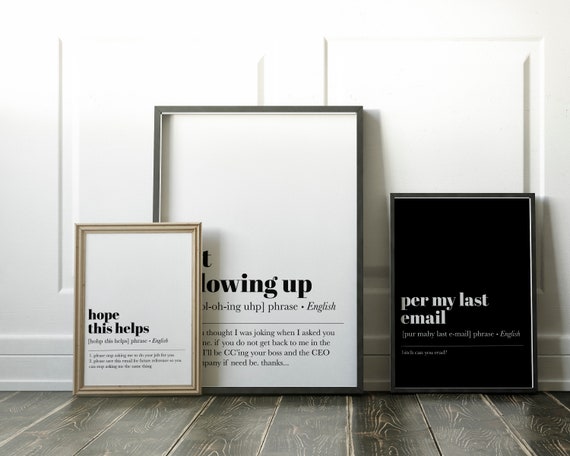 Per My Last Email Definition Office Art Print