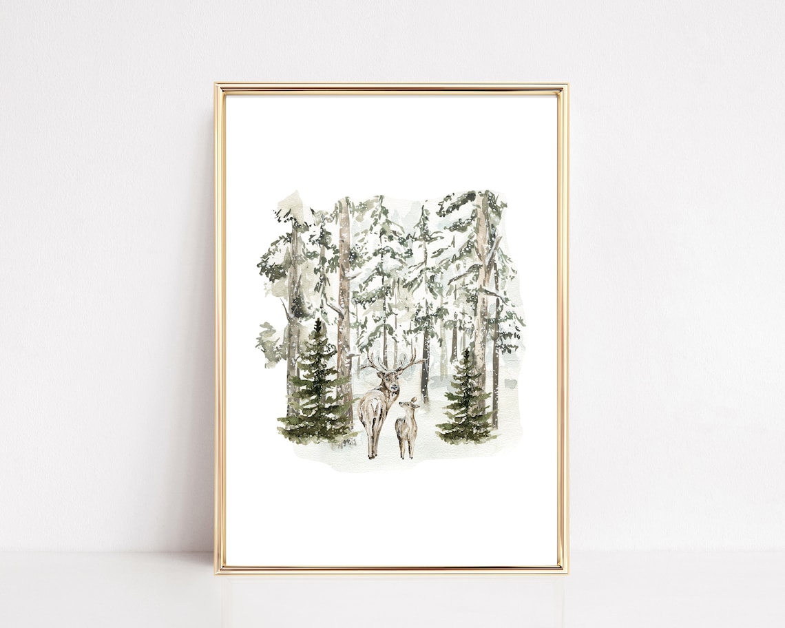 Christmas Print, Farmhouse Holiday Wall Art