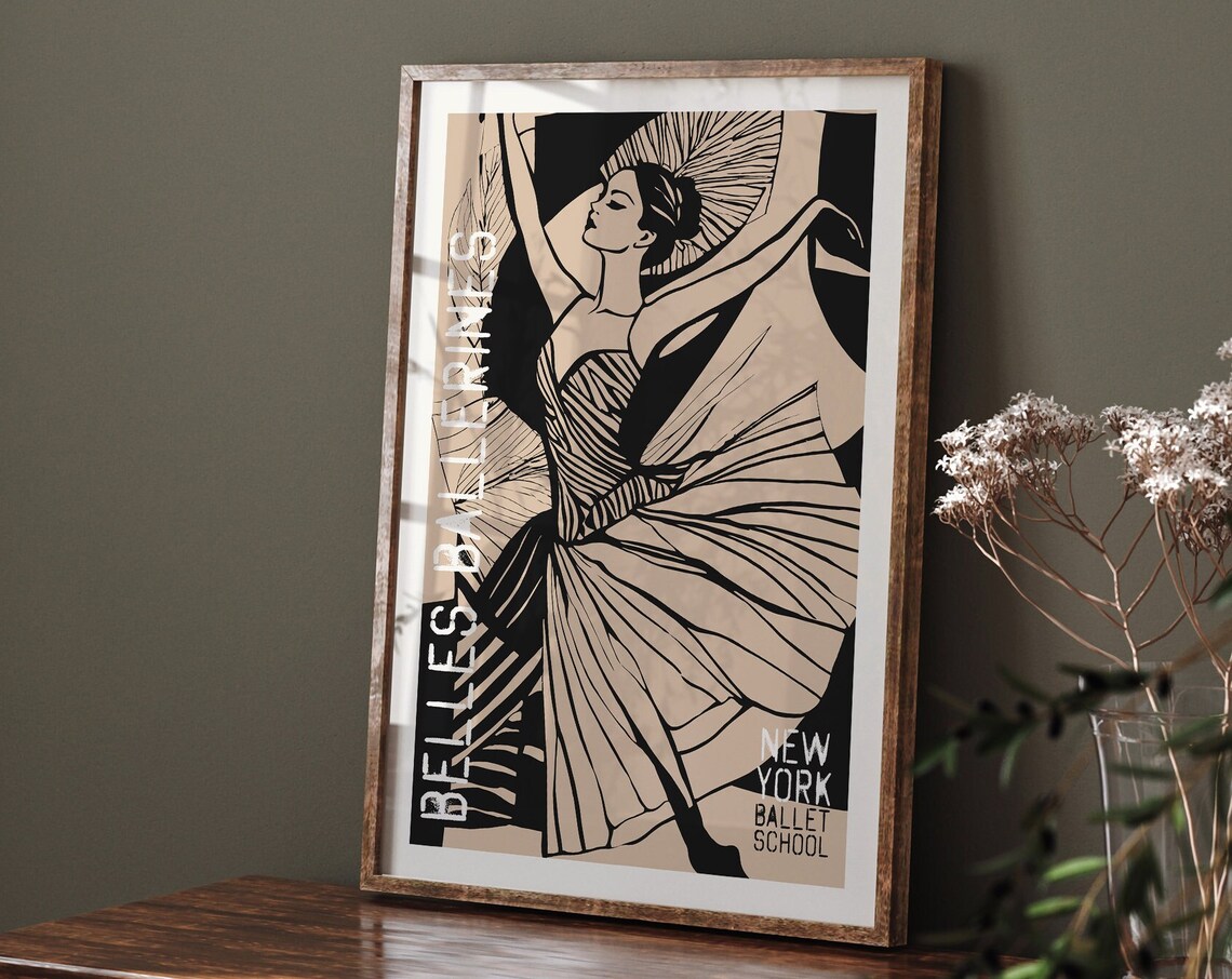 Belles Ballerines New York Ballet School Art Deco Dancer Poster - Image 5