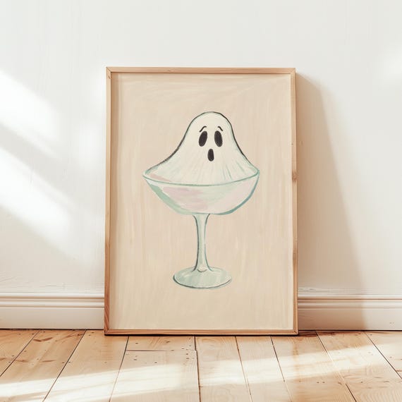 Pink Halloween Art Print