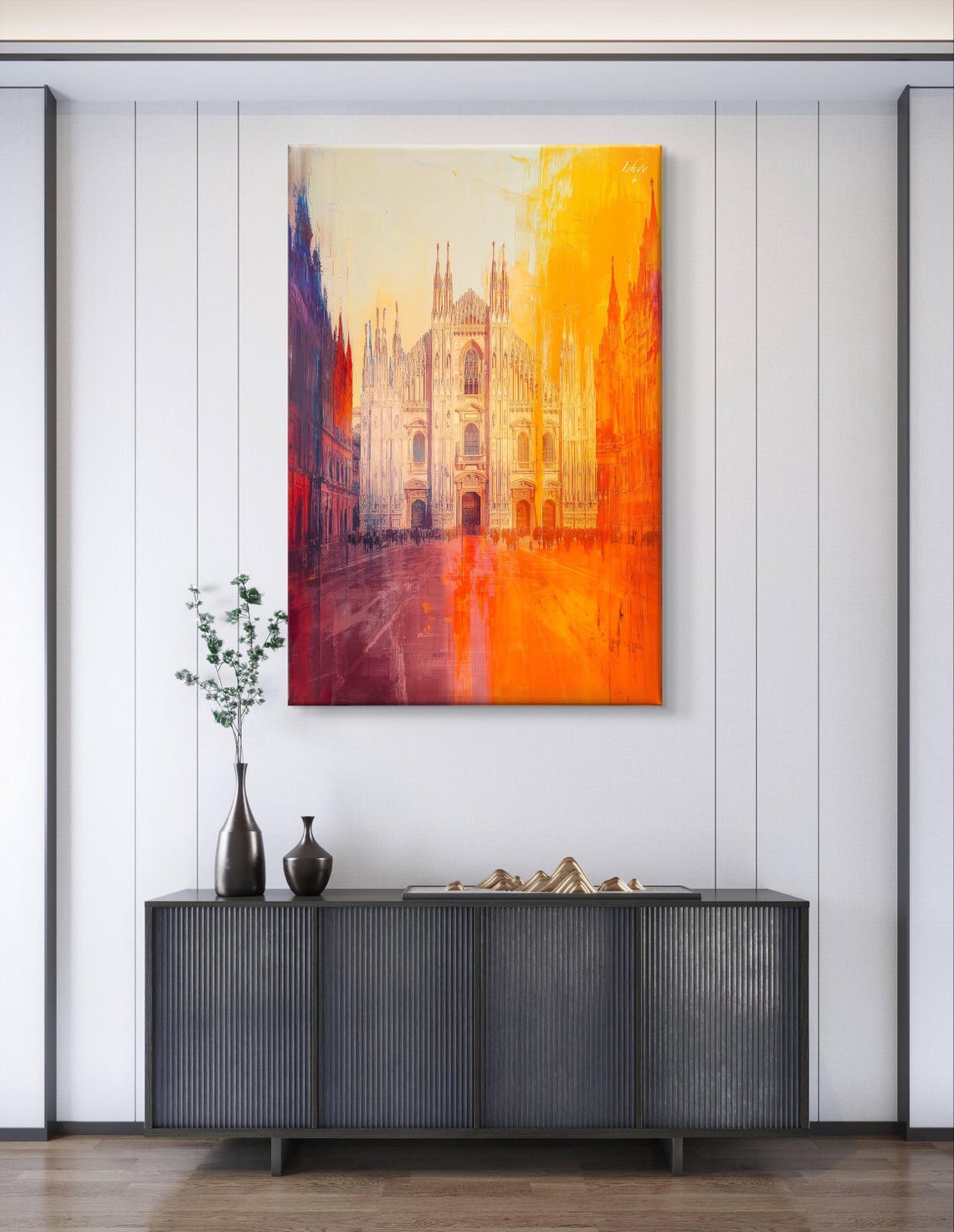 Duomo di Milano Cathedral Golden Sunset Hues Architectural Poster - Image 6