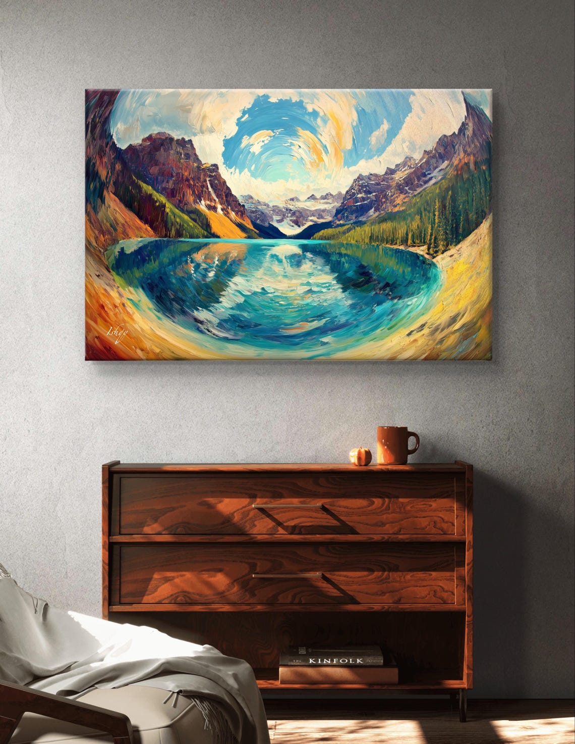 Banff National Park Turquoise Lake Rocky Mountain View Poster - Image 6