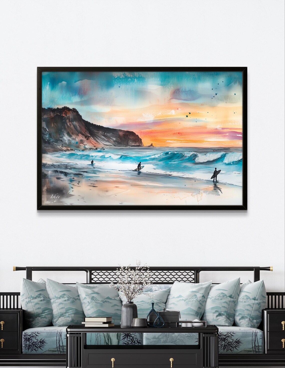 Todos Santos Watercolor Art Print, Baja California - Image 3