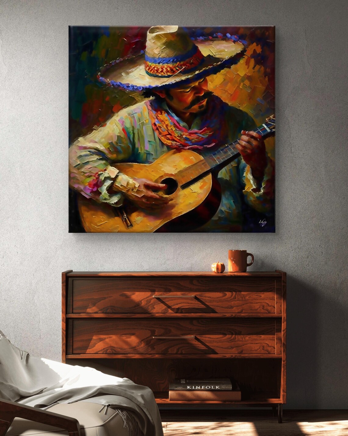 Mexican Guitarist Mariachi Music Decor Art Print - Image 5