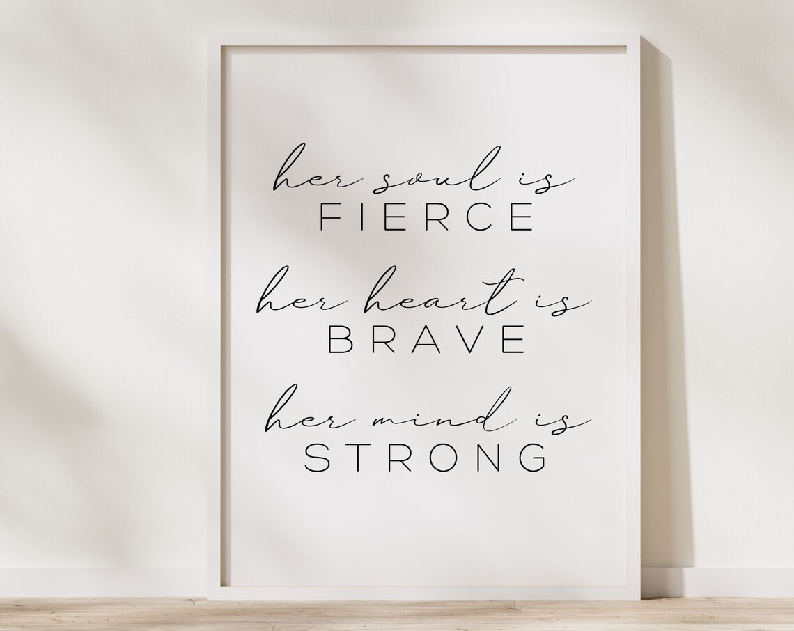 Empowering Women Feminist Quote Poster, Office Wall Art