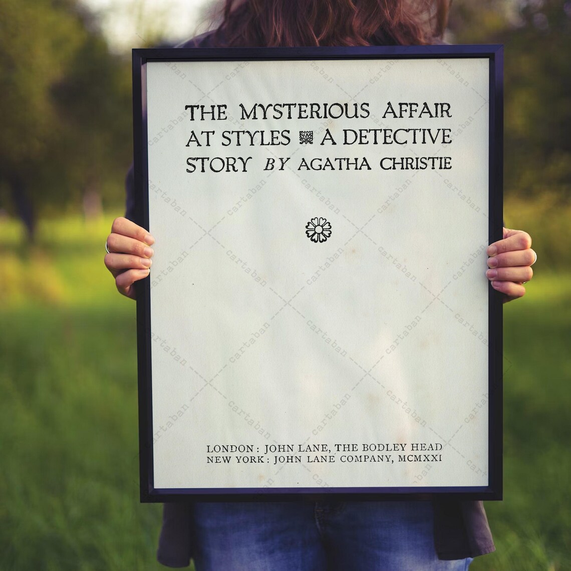 Agatha Christie Mysterious Affair At Styles 1921 Title Page Print Poster - Image 4