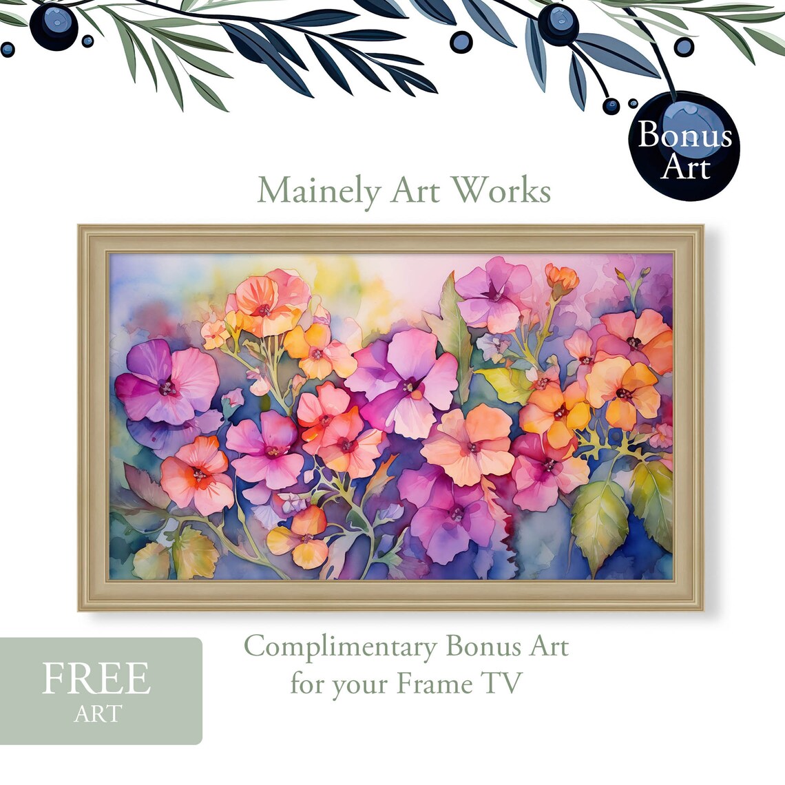 Snapdragon Flowers For Frame Tv Painting Of Dragon Flowers For Frame Tv Antirrhinum Flowers Bonus Primroses - Image 2