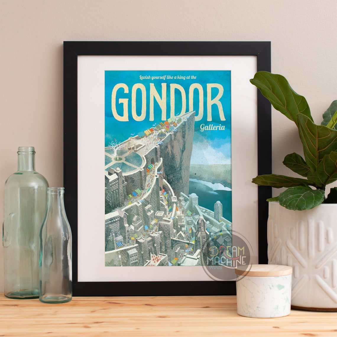 Lord Of The Rings Poster Gondor Galleria Travel Poster Lord Of The Rings Art Lord Of The Rings Gondor Lotr Poster Lotr Art Lotr