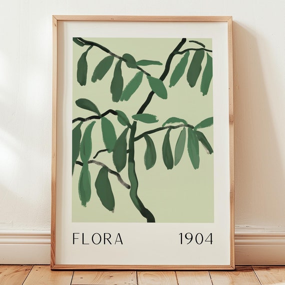 Botanical Wall Art Print Flora Illustration