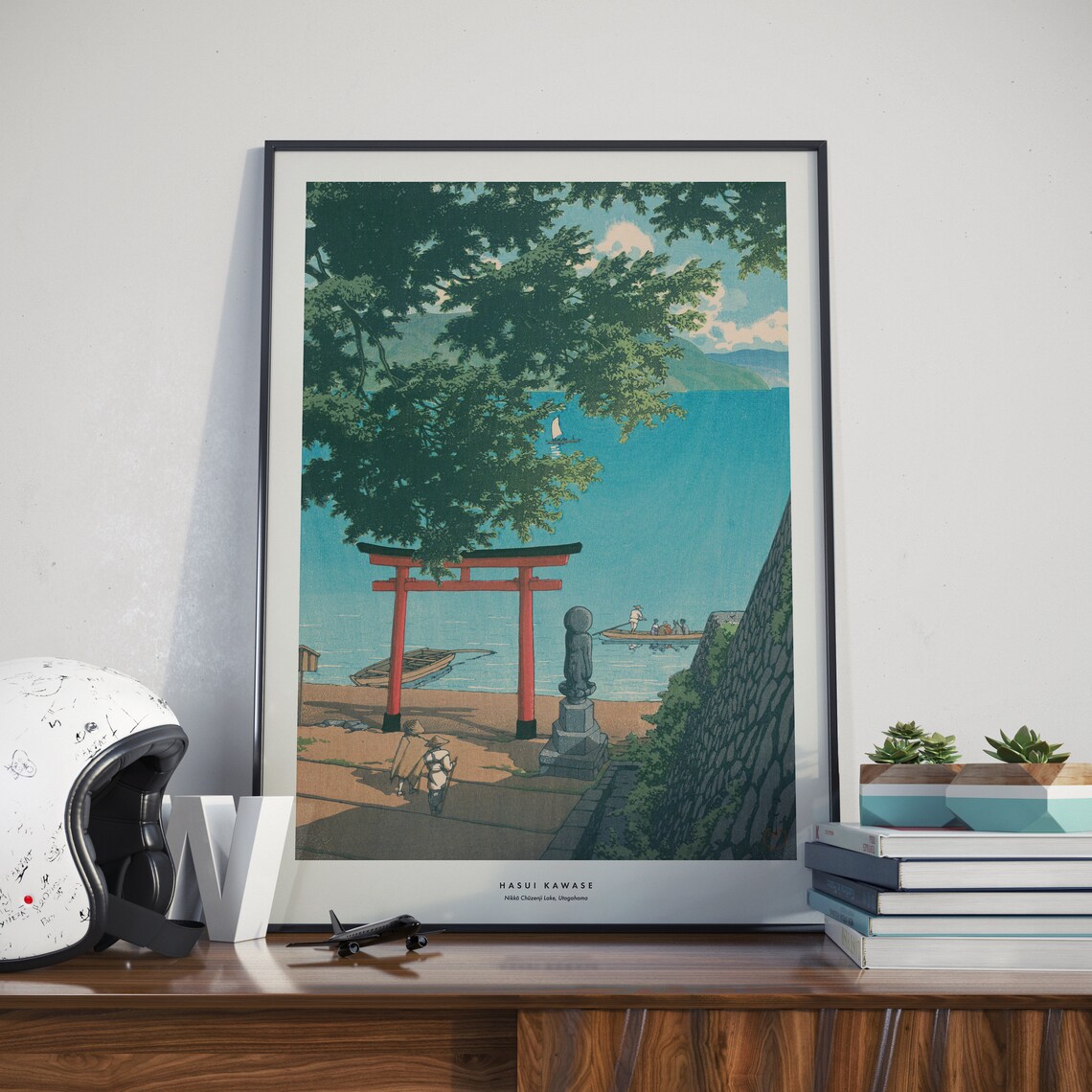 Nikk Chzenji Lake Utagahama, Vintage Travel Poster