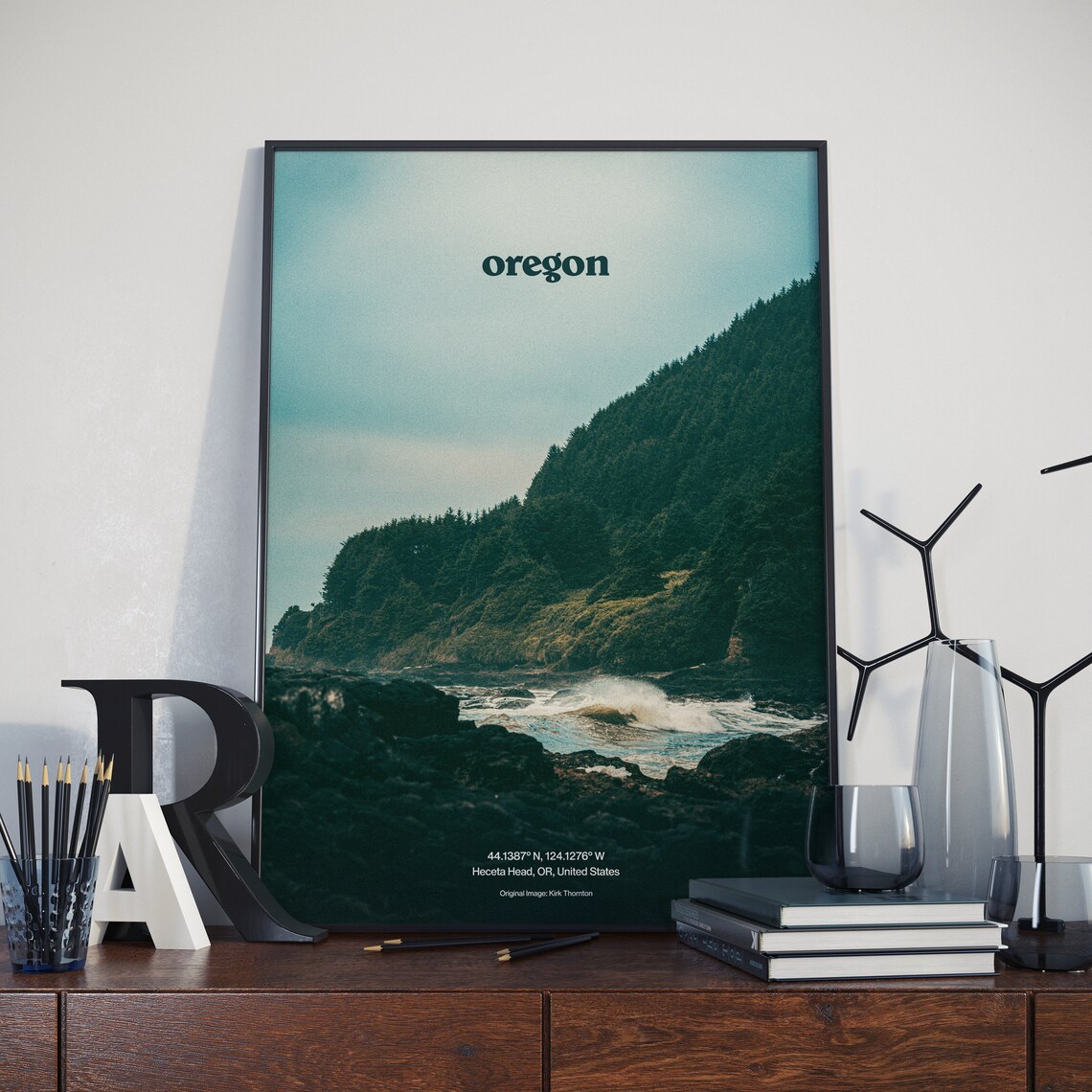Oregon Retro Poster Design Explorer Travel Poster