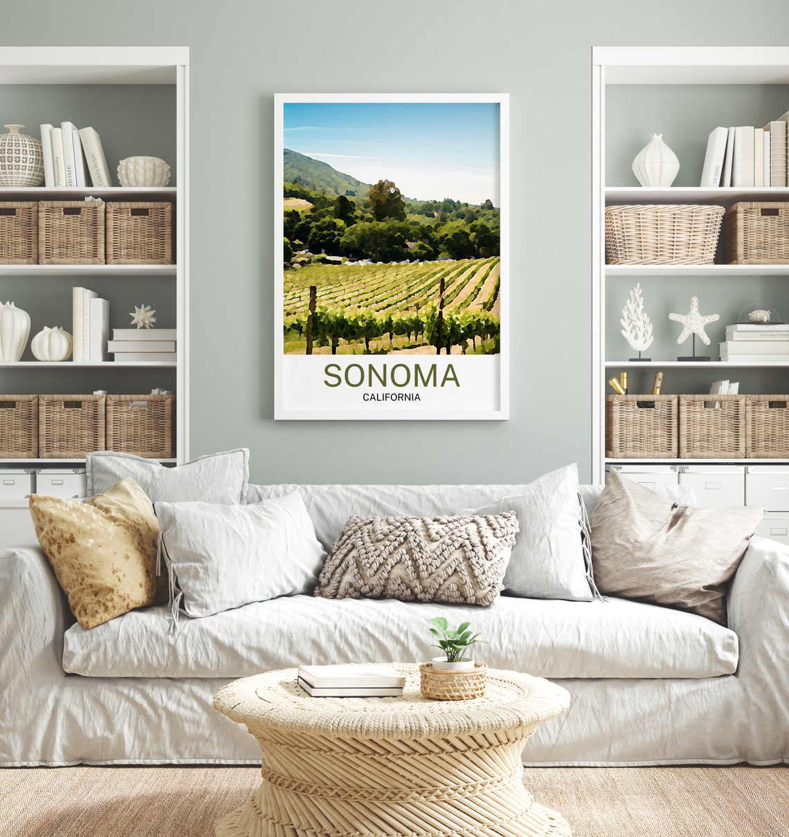 Sonoma Travel Print Sonoma Wall Art Sonoma Art Sonoma Artwork Sonoma Art Print Sonoma Gift Sonoma Poster Sonoma Travel Poster Print - Image 2