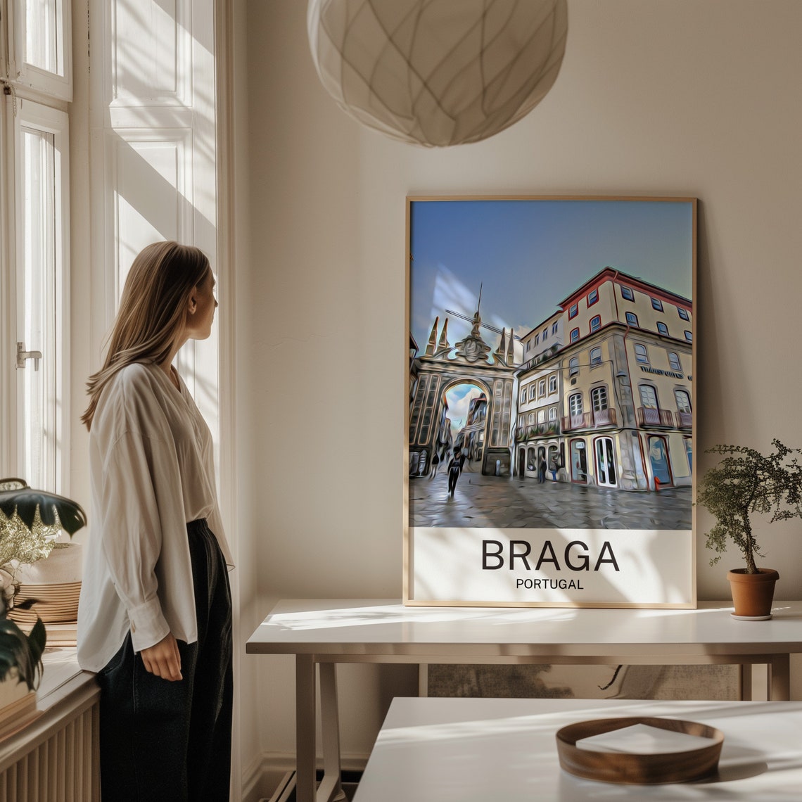 Braga Braga Print Braga Wall Art Portugal Print Braga Poster Braga Wall Decor Braga Souvenir Portugal Poster Braga Gift Travel - Image 2