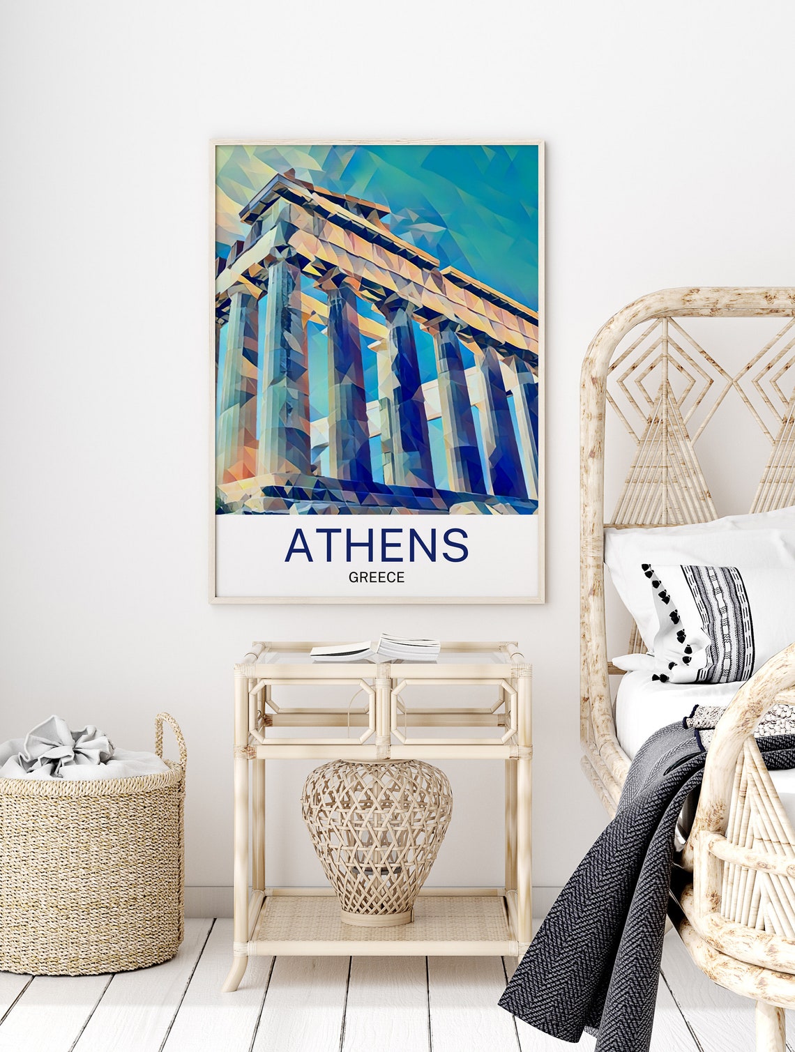 Athens Travel Print Athens Wall Art Athens Art Athens Artwork Athens Art Print Athens Gift Athens Poster Athens Travel Poster Print - Image 2
