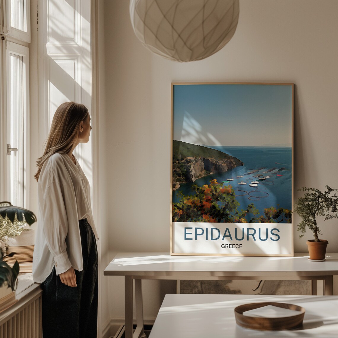 Epidaurus Travel Poster, Greece Souvenir - Image 2