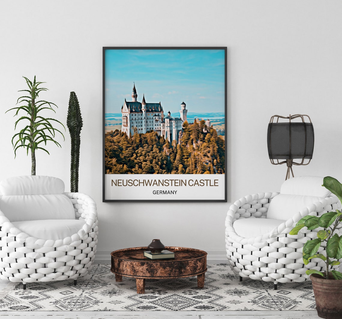 Neuschwanstein Castle Travel Poster - Image 3