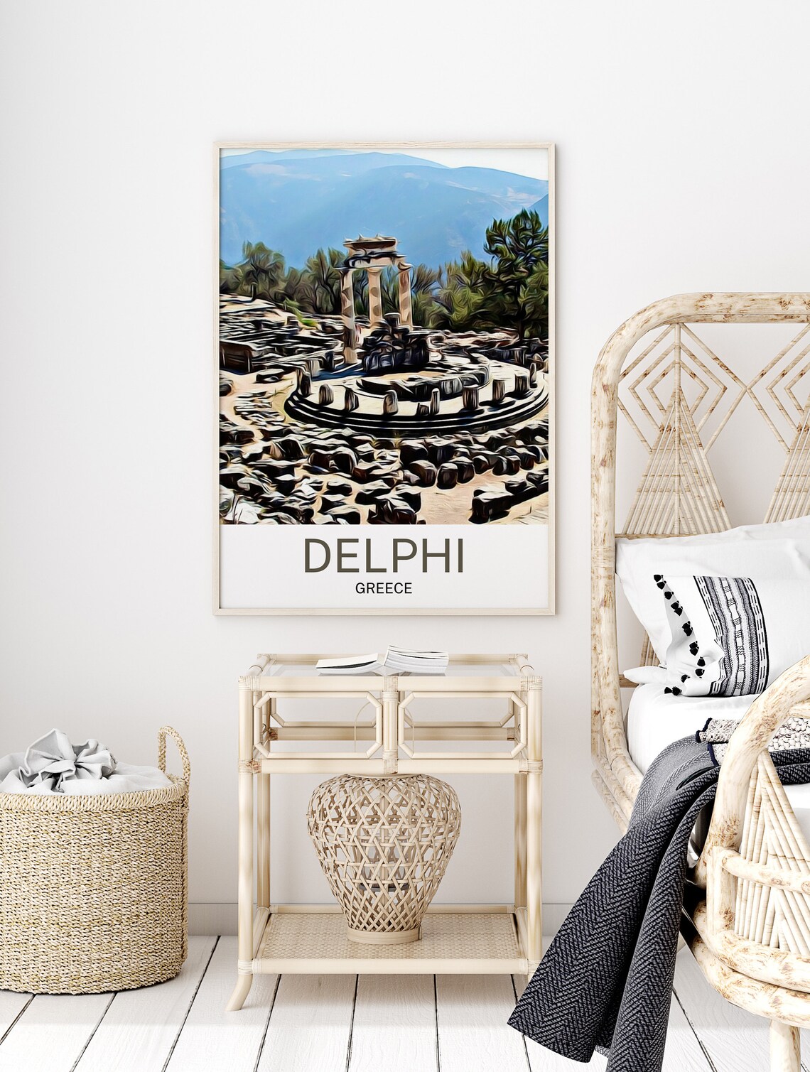 Delphi Travel Poster, Greek Archaeological Site - Image 2