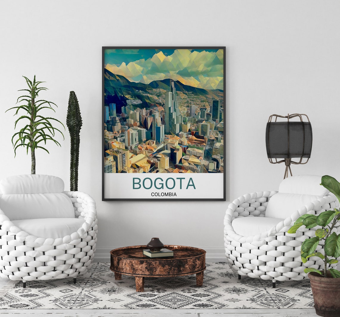 Bogota Print Bogota Art Bogota Wall Art Bogota Art Print Bogota Artwork Bogota Poster Bogota Decor Bogota Travel - Image 3