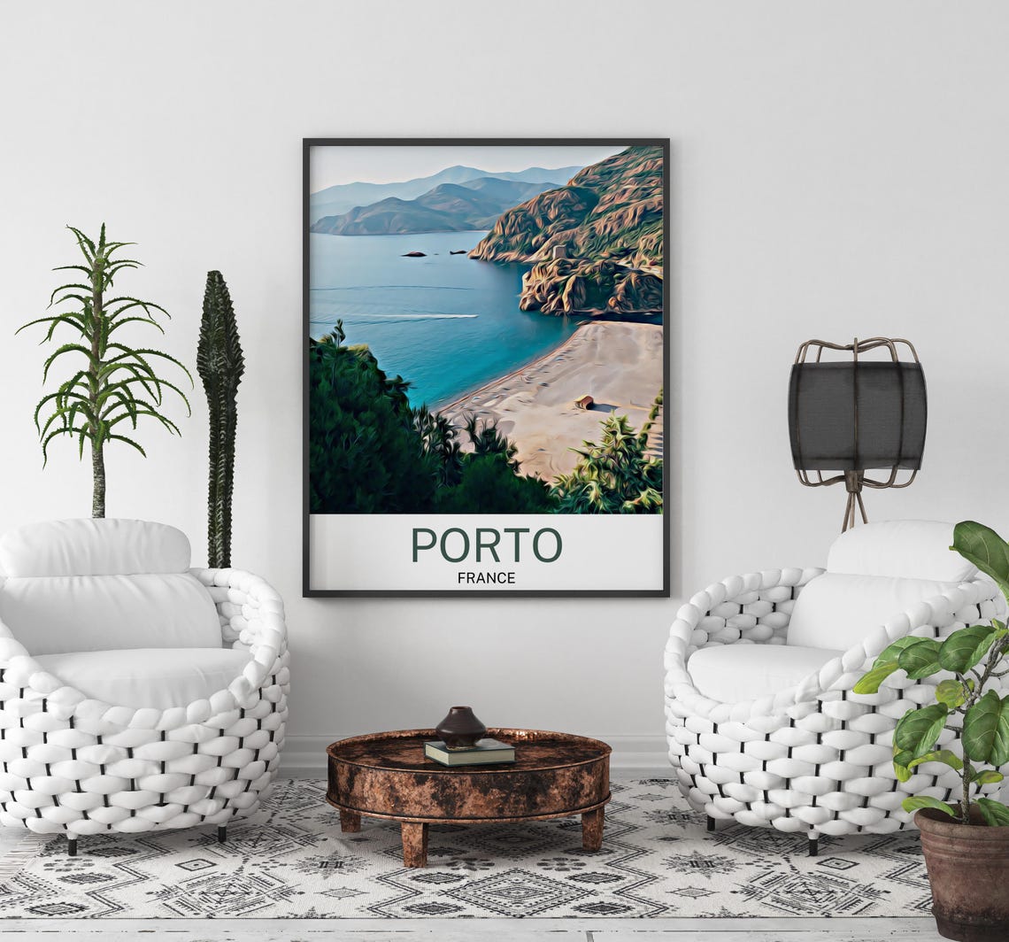 Porto Porto Print Porto Wall Art Porto Poster Porto Painting Porto Porto Gift Travel Poster Print - Image 3