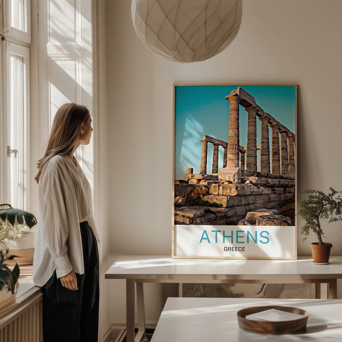 Athens Travel Print Athens Wall Art Athens Art Athens Artwork Athens Art Print Athens Gift Athens Poster Athens Travel Poster Print - Image 2