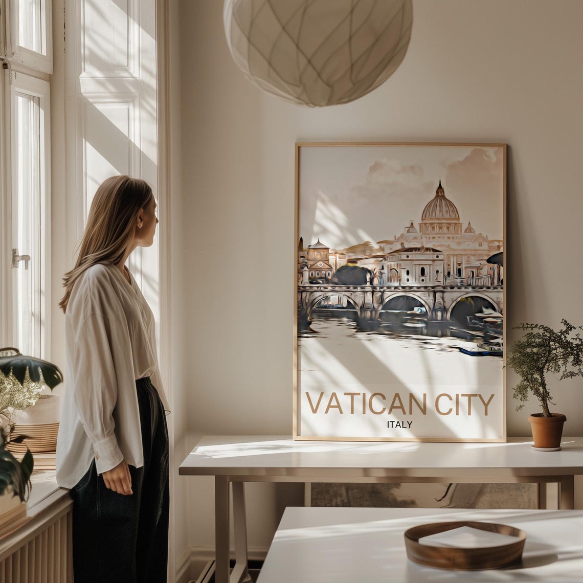 Vatican City Travel Print Vatican City Wall Art Vatican City Poster Vatican City Art Print Vatican City Artwork Unique Birthday - Image 2