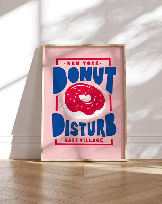 Donut Disturb New York East Village Poster Print