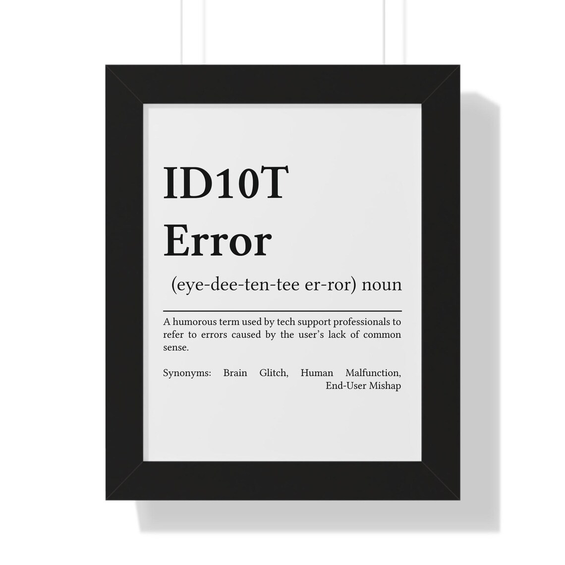 Funny Geek Poster for Developers and Tech Support